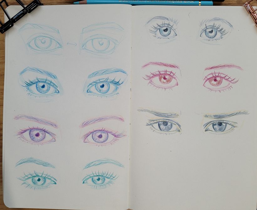 practising eyes