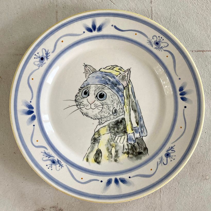My girl with a pearl 😺