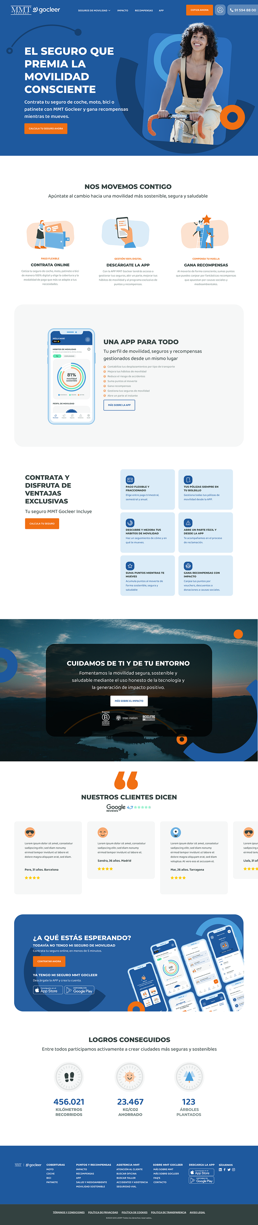 Insurance carrier website UX/UI 1