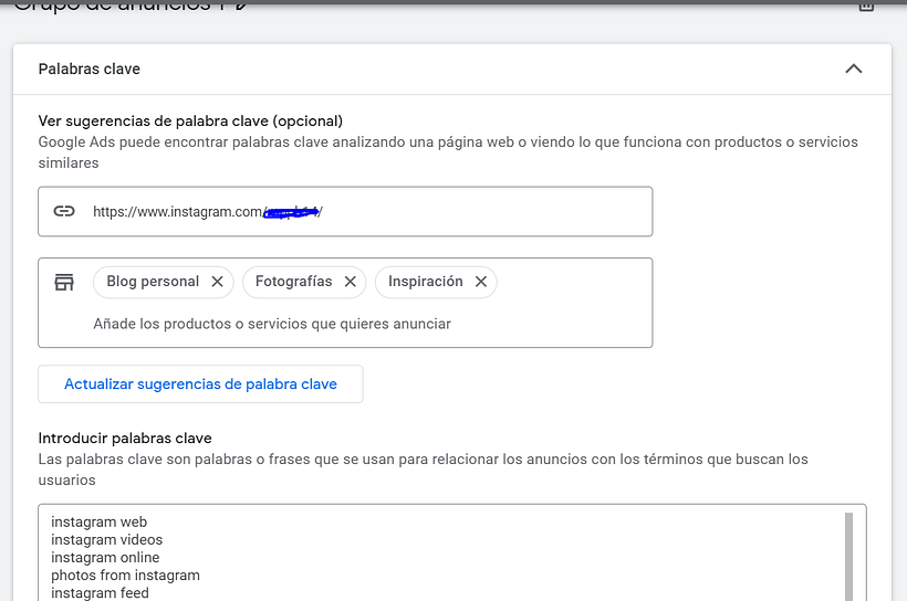 Mi proyecto del curso: Google Ads y Facebook Ads desde cero 2