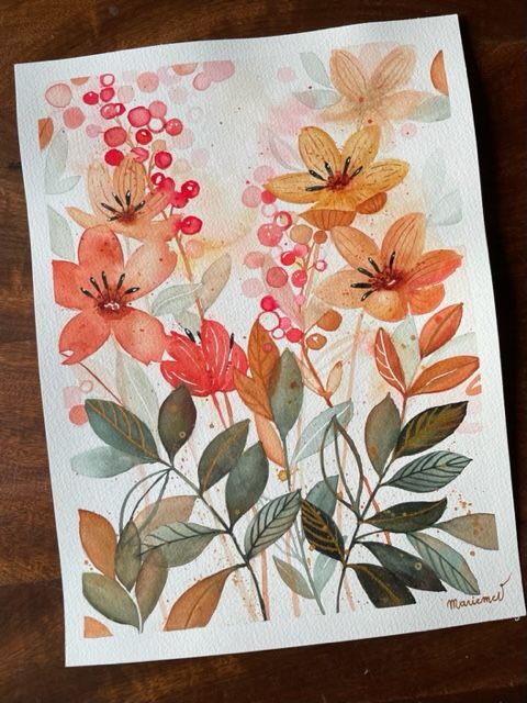 Mon projet du cours : Aquarelle florale créative : renouez avec la nature 2