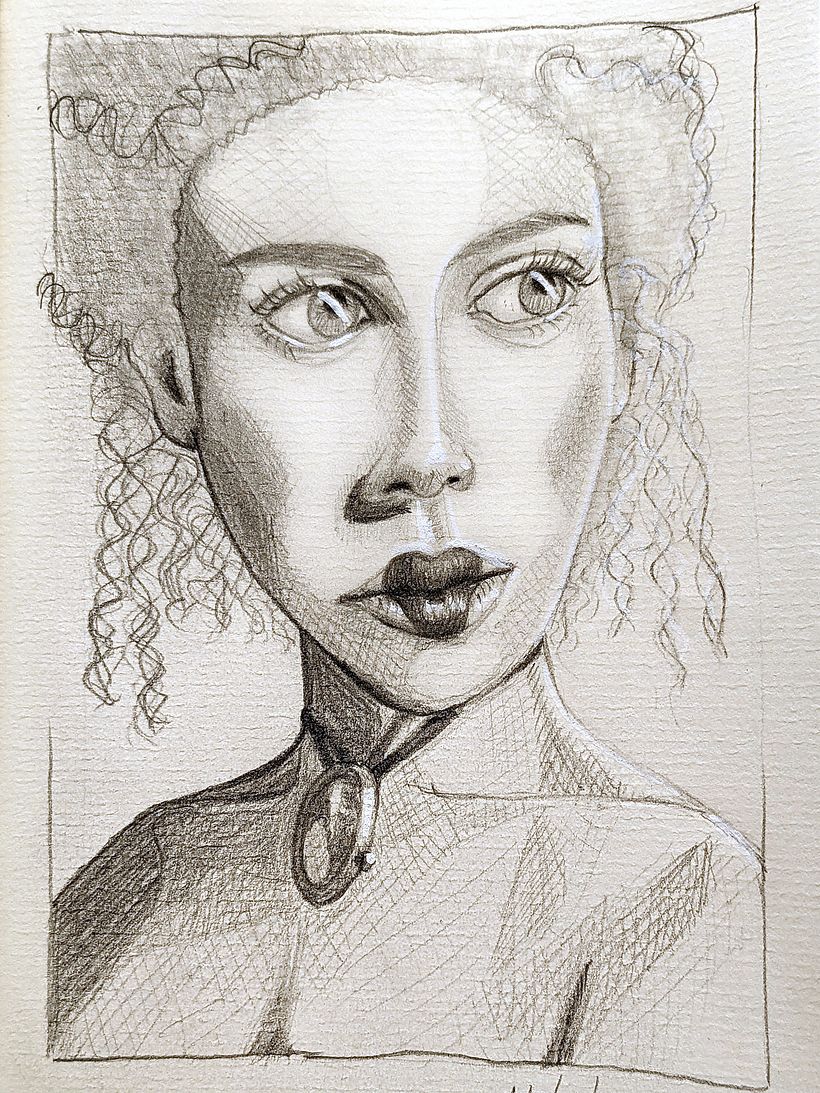 My project for course: Portrait Sketchbooking: Explore the Human Face 9