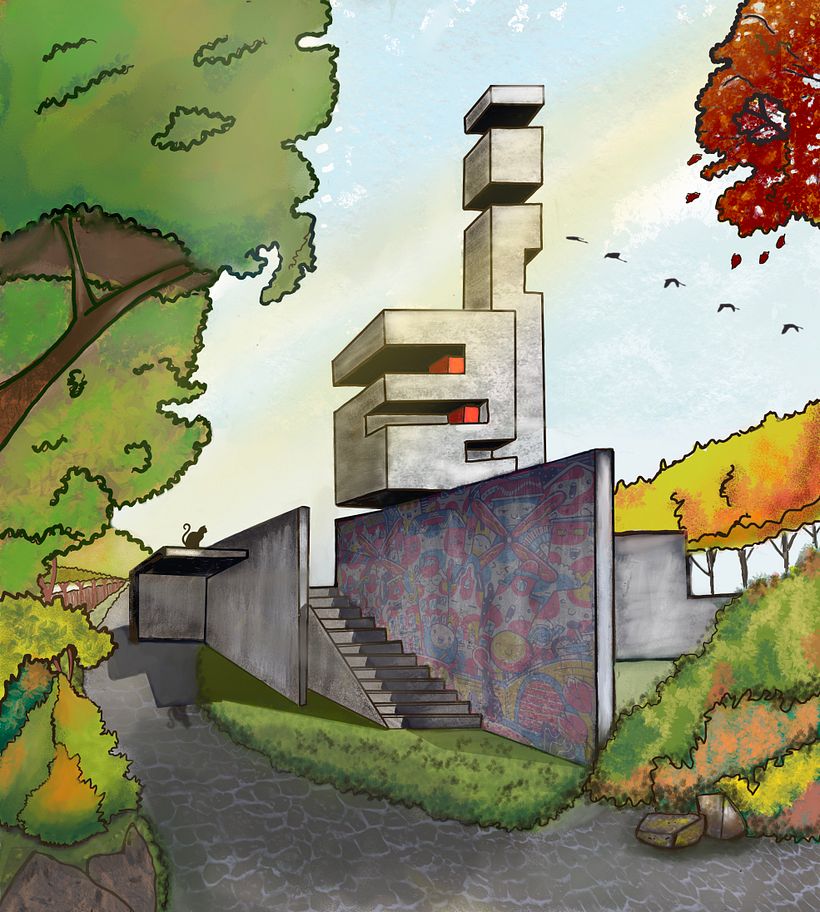 My project for course: Architectural Drawing: From Paper to Photoshop 3