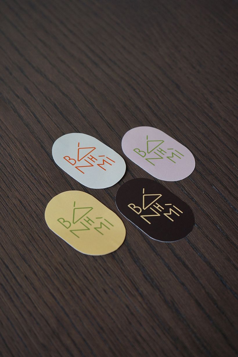Negative logo stickers. These would be placed on wrapping paper.