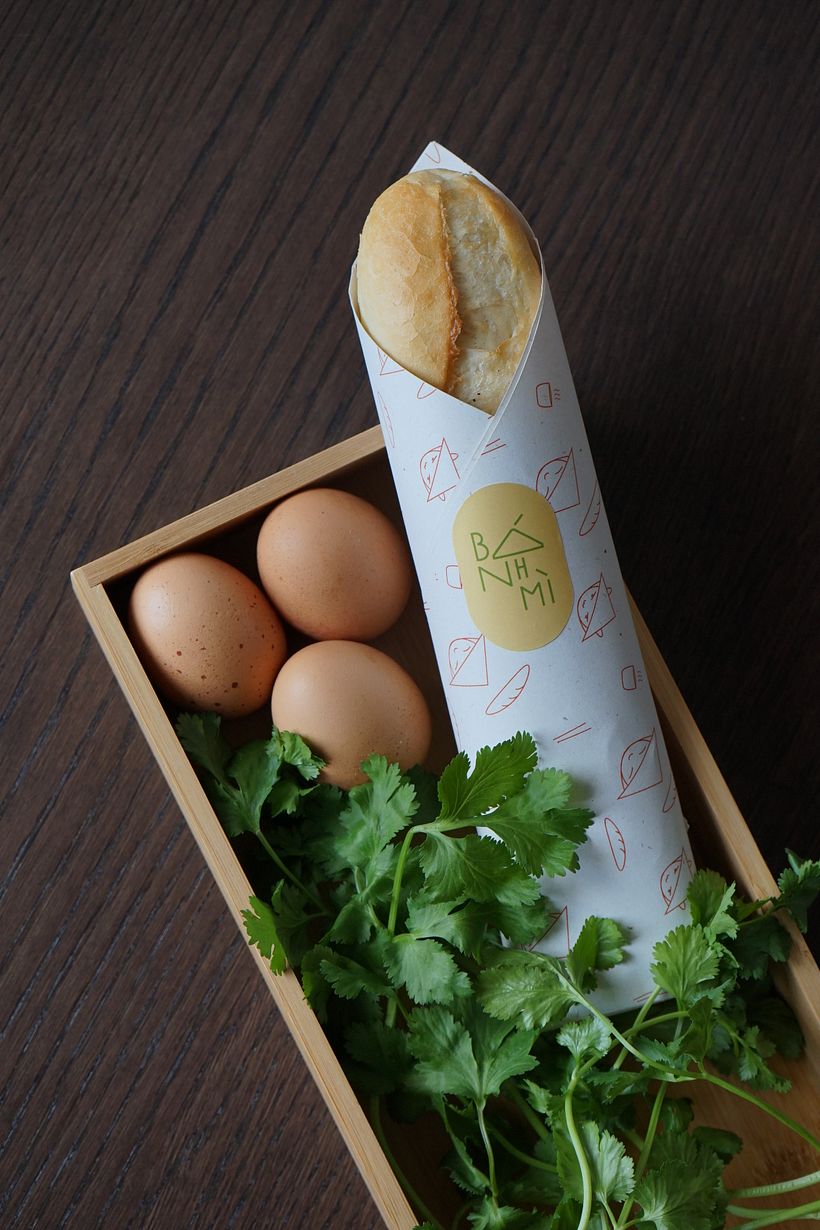 baguette in a wrapping paper