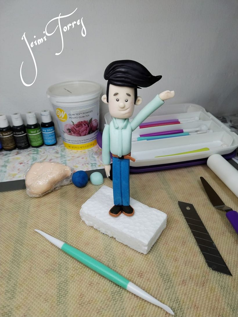 Mi proyecto del curso: Modelado de personajes con pasta de azúcar 3