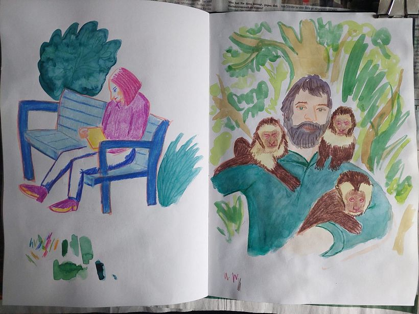 drawing from observation (from reality and picture)