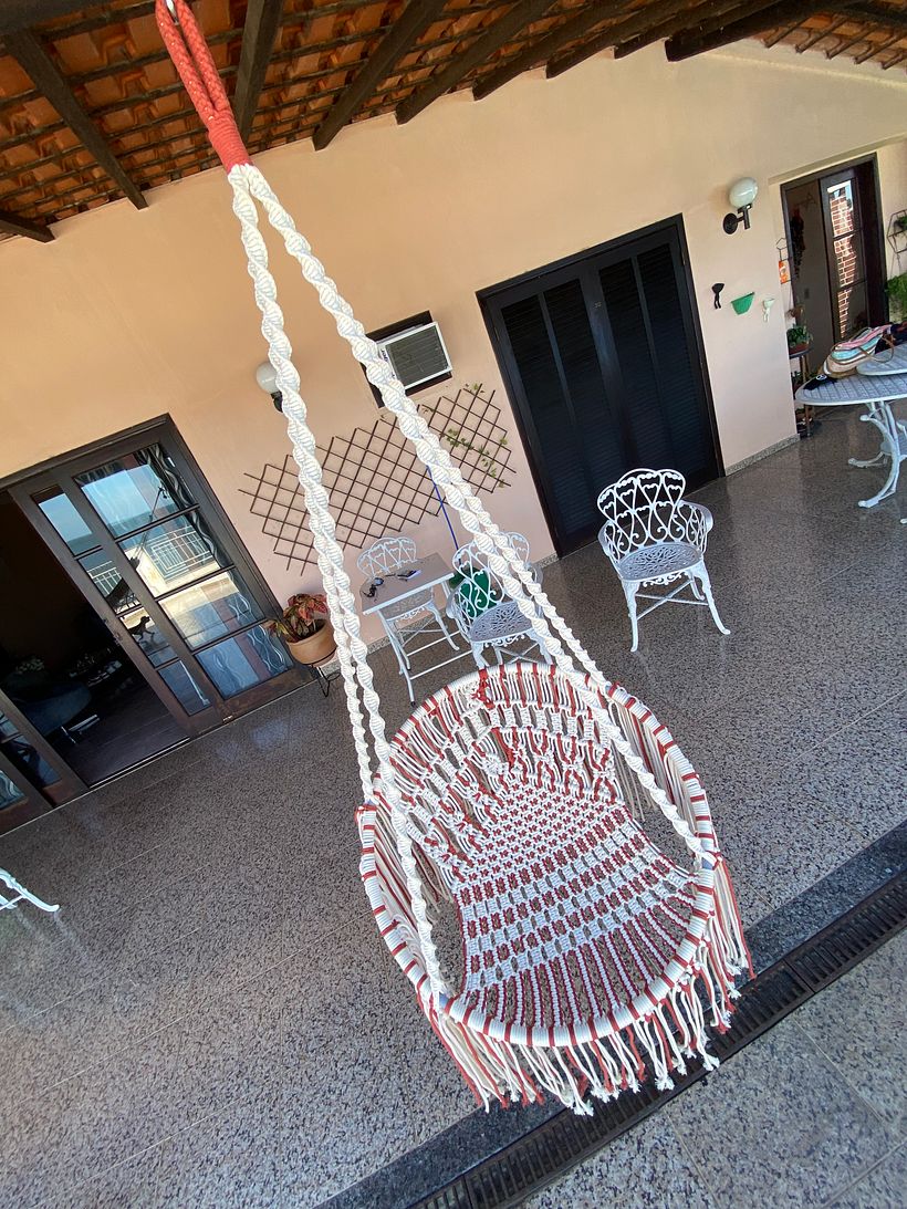 Meu projeto do curso: Macramê: design e construção de cadeira de balanço 2