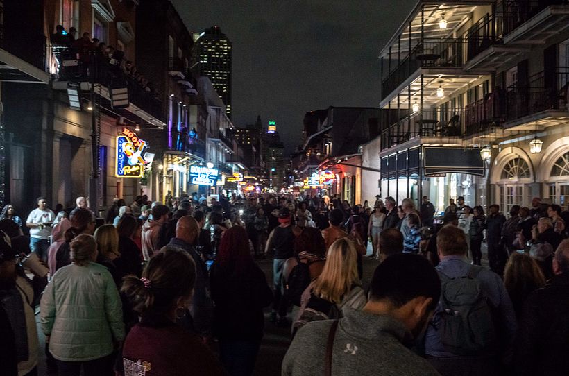 Bourbon Street at Night