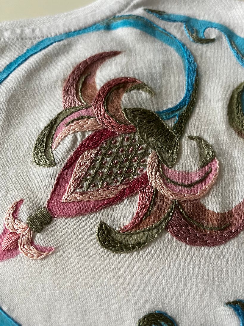 My project for course: Embroidery and Fabric Painting for Beginners 2