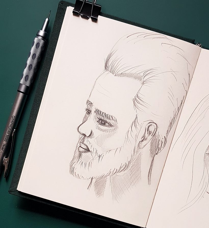 My project for course: Portrait Sketchbooking: Explore the Human Face 4
