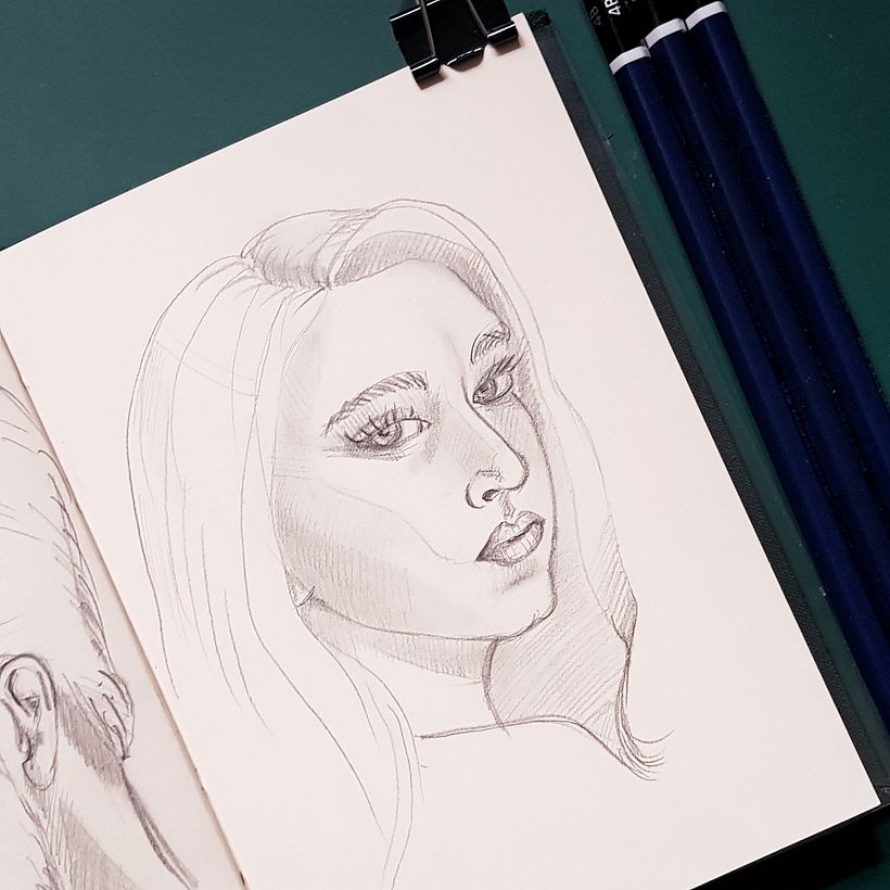 My project for course: Portrait Sketchbooking: Explore the Human Face 5