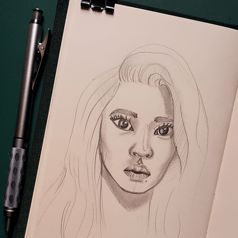 My project for course: Portrait Sketchbooking: Explore the Human Face 6