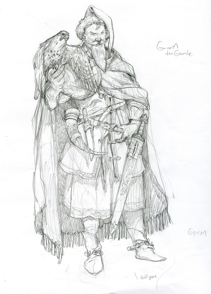Gorm the Old, sketch