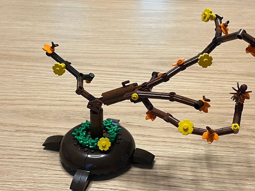 The tree. It was the part I changed the most. I made at least four or five different attempts at trees before this one.