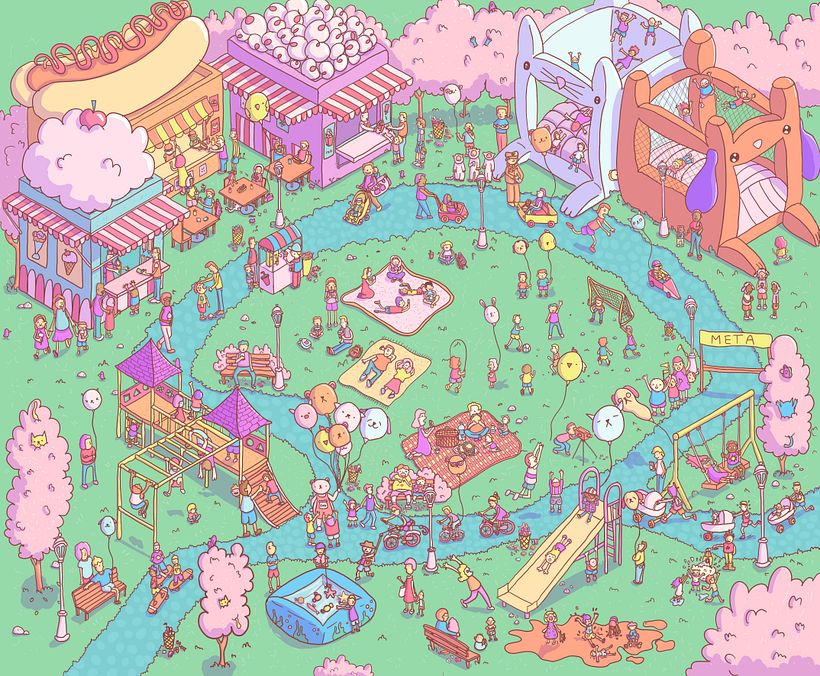 Mi proyecto del curso: Ilustración de estilo search and find en Procreate 4