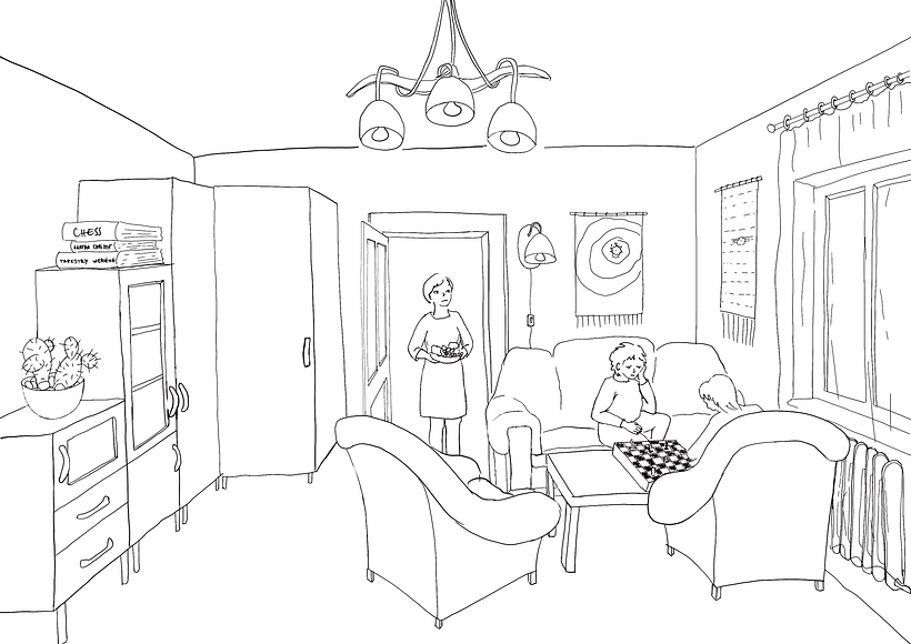 One point perspective