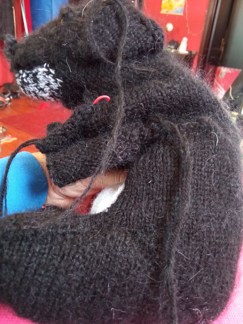 My project for course: Knitting Realistic Stuffed Animals: Make a Puppy from Yarn 3