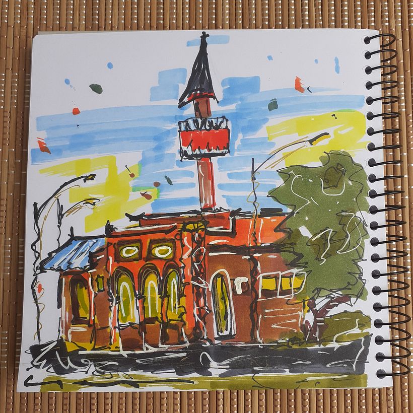 My project for course: Expressive Architectural Sketching with Colored Markers 3