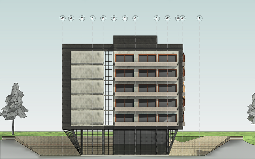 Mi proyecto del curso: Modelado de edificios paramétricos con Revit 3
