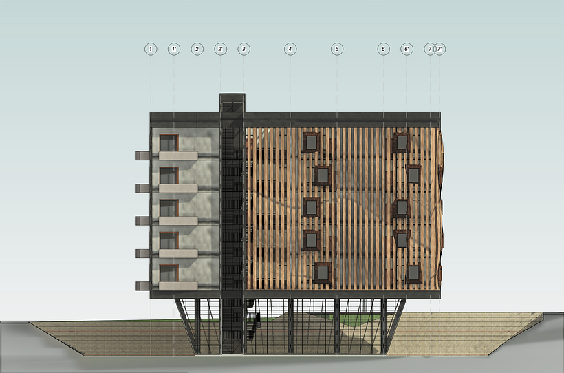 Mi proyecto del curso: Modelado de edificios paramétricos con Revit 4
