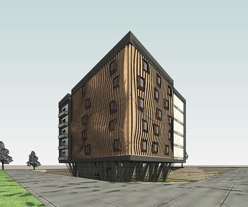 Mi proyecto del curso: Modelado de edificios paramétricos con Revit 8