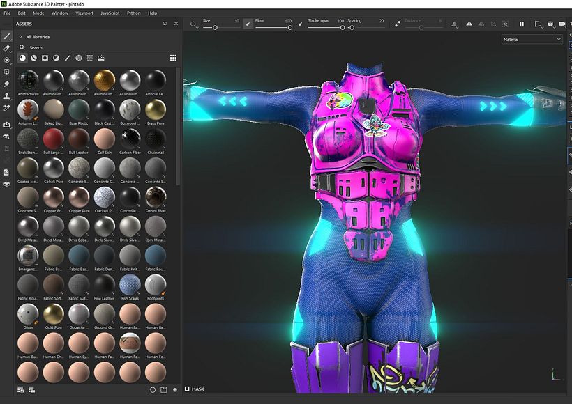 GIRL CARTOON BY Oscar creativo  free model 3d  11