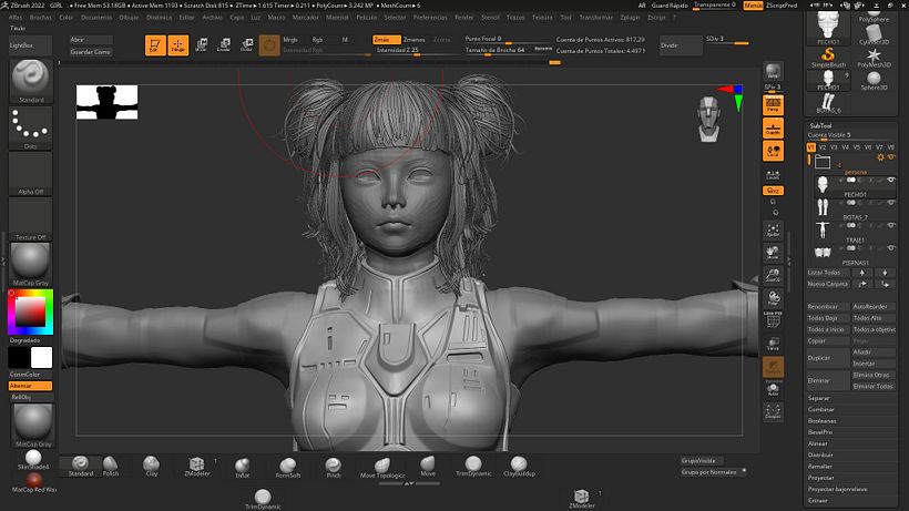 GIRL CARTOON BY Oscar creativo  free model 3d  12