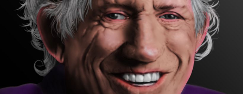 Keith Richards - Digital painting 1