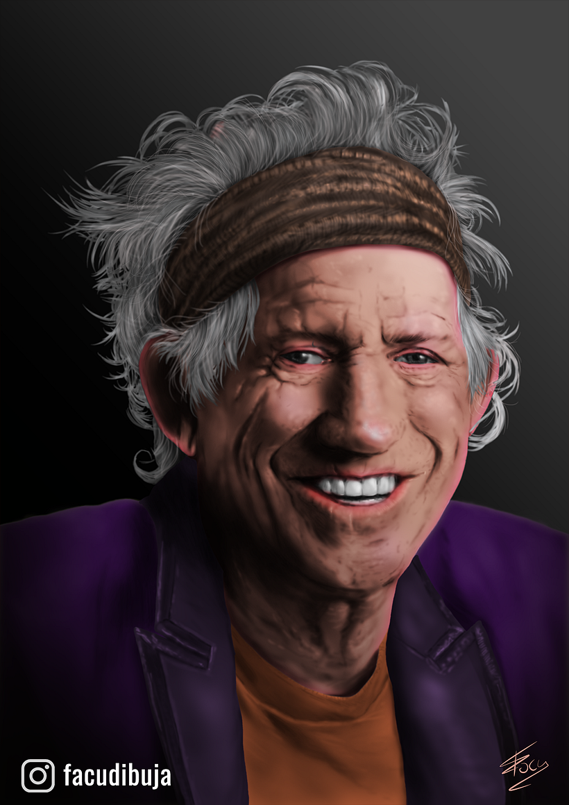 Keith Richards - Digital painting 2