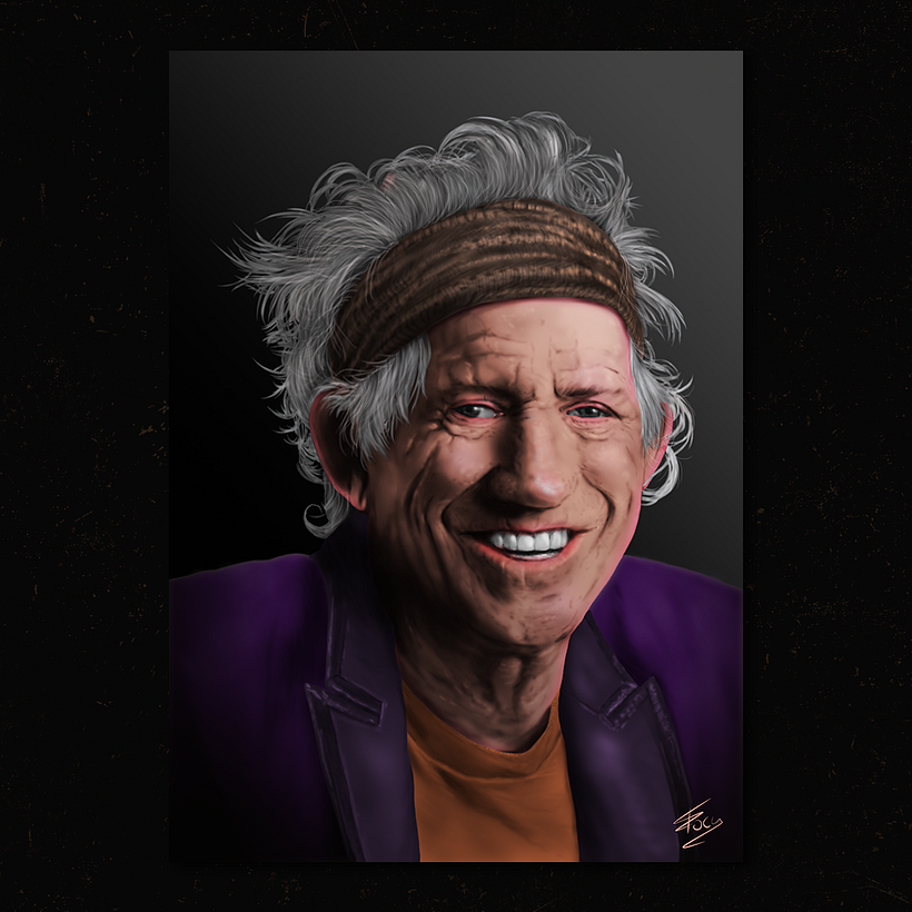 Keith Richards - Digital painting 3