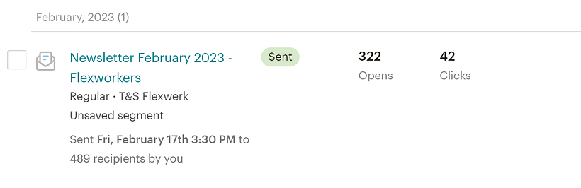 My project for course: Introduction to E-Mail Marketing With Mailchimp 4