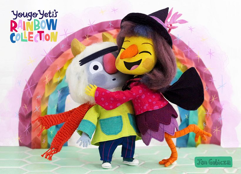 Stop Motion Puppets with 2D facial features drawn on