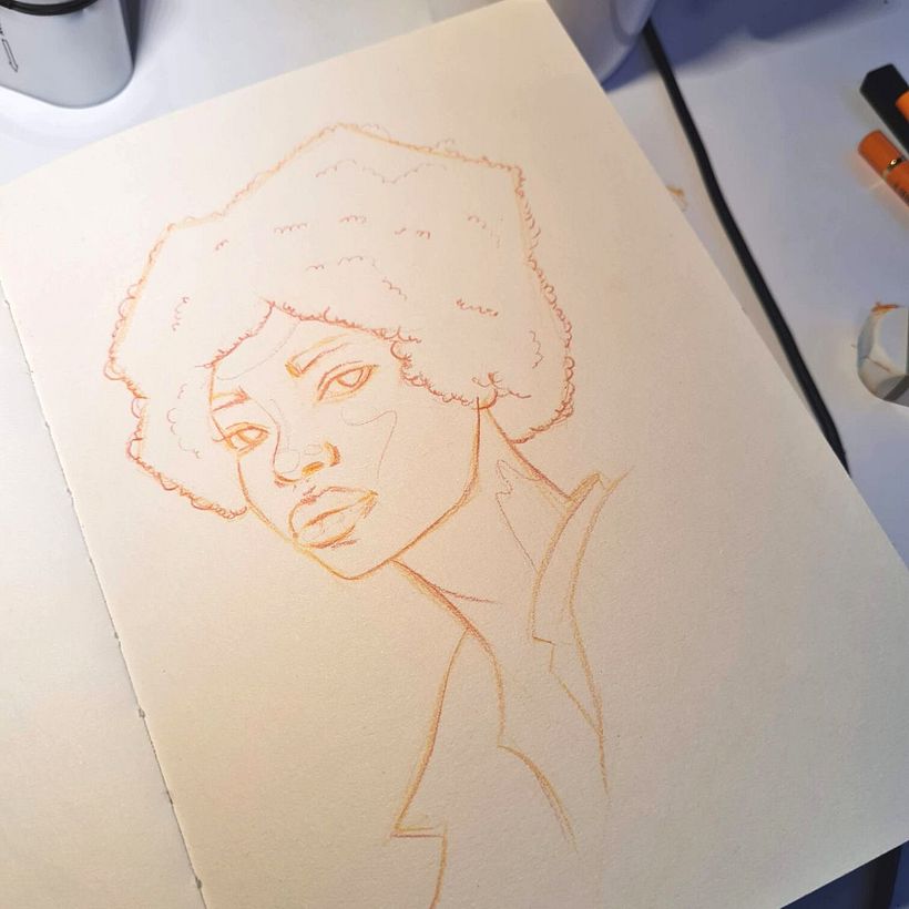 My project for course: Vibrant Portrait Drawing with Colored Pencils 7