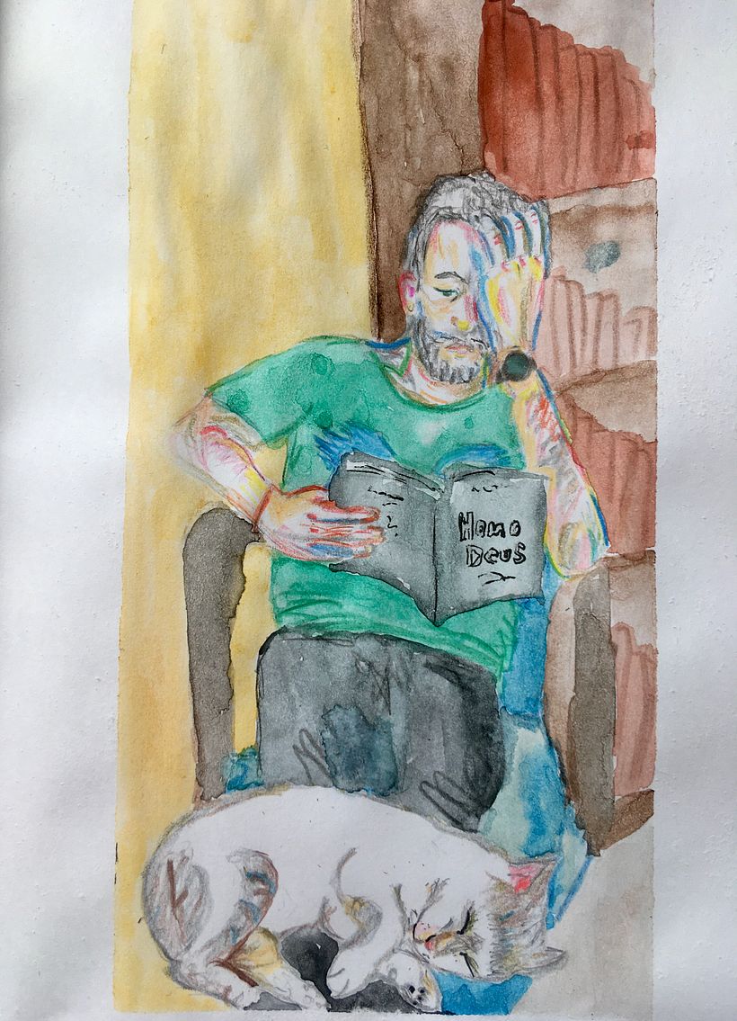 Él y Rima, tarde tranquila 1