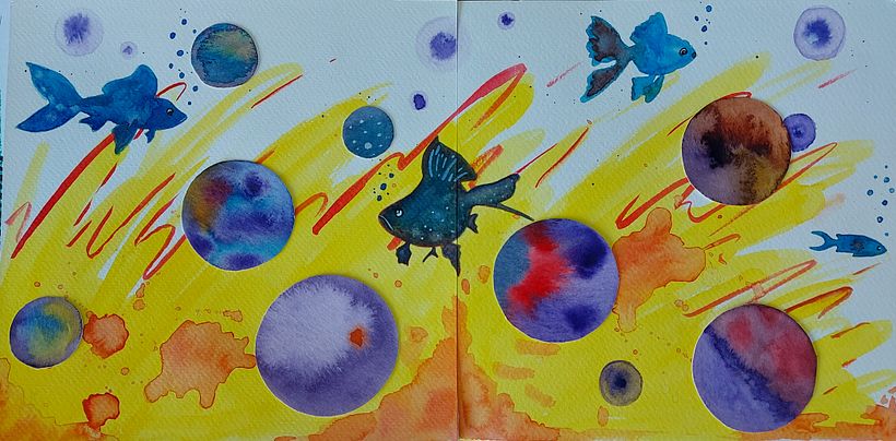 Discordant colors! Not what I had in mind but i like it.