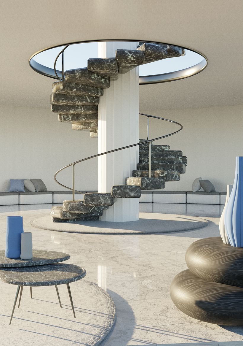 Mi proyecto del curso: ArchViz de interiores: crea diseños 3D surrealistas con Blender 1