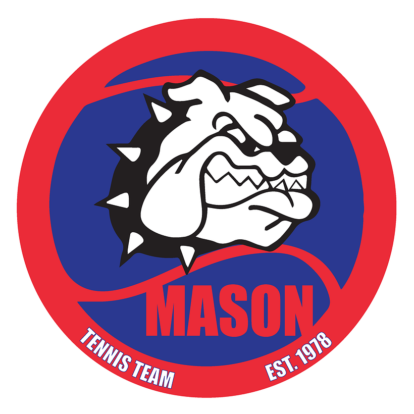 Mason Bulldogs Tennis Logo 2