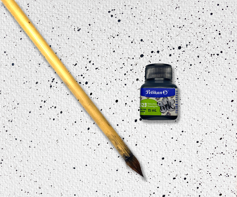 Tinta China & Pincel de Tinta