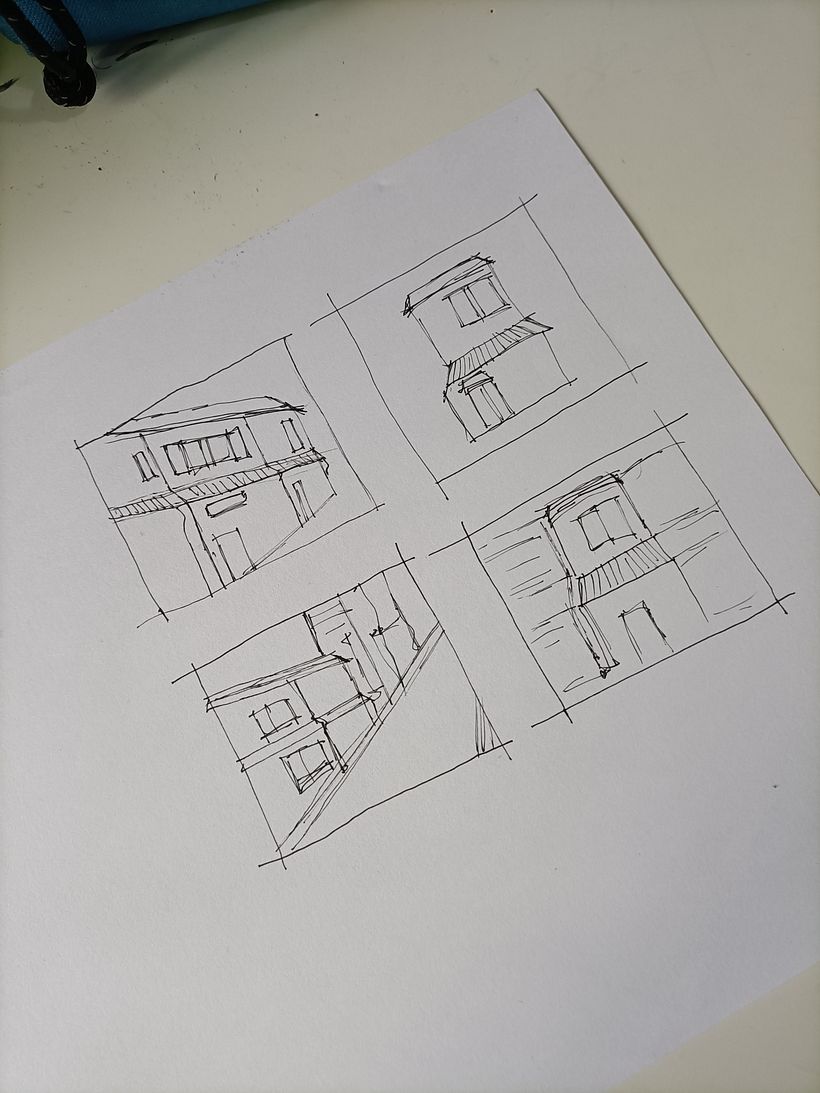 My project for course: Expressive Architectural Sketching with Colored Markers 7