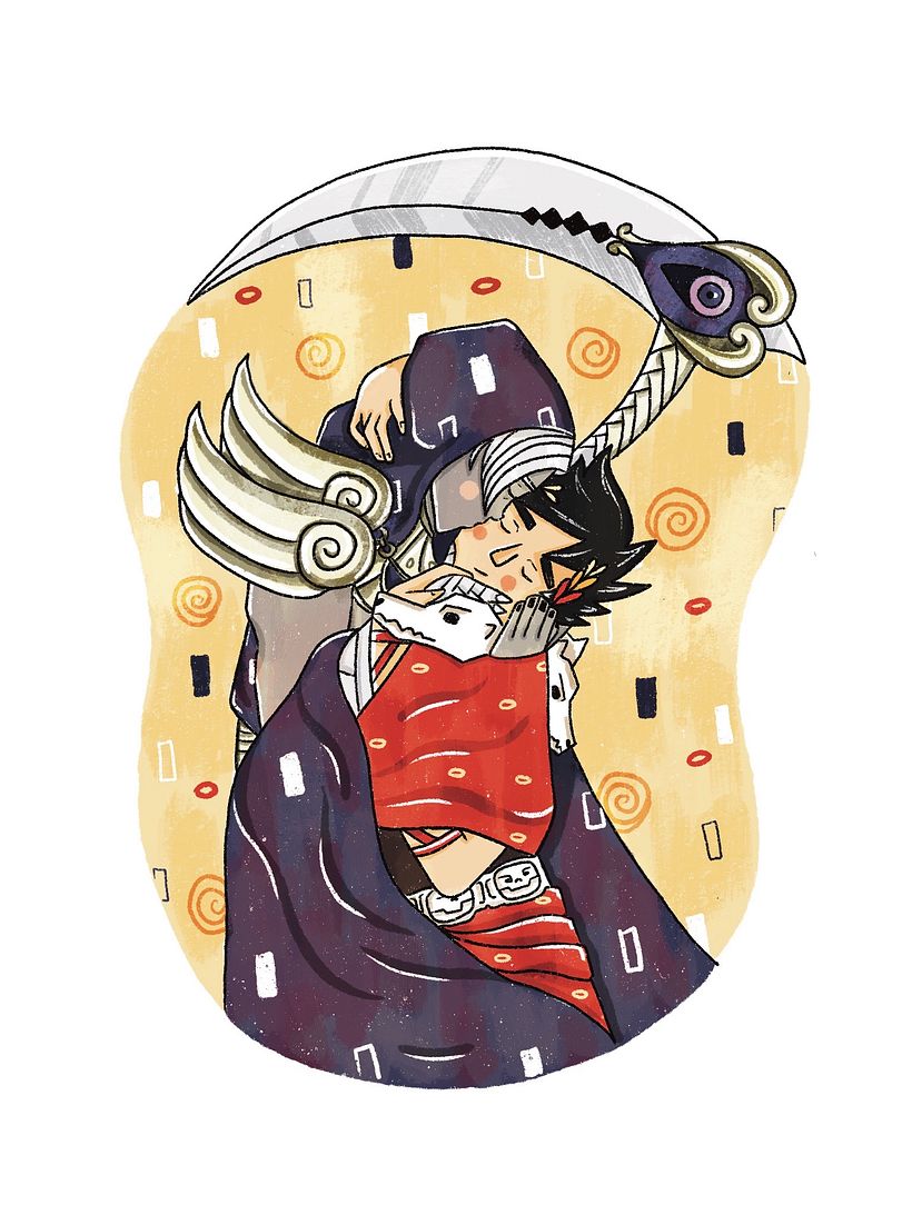 Meu projeto do curso: Ilustração fanart Klimt&Hades 2