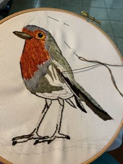 Mon projet du cours : Peindre avec du fil : techniques d’illustration textile 2