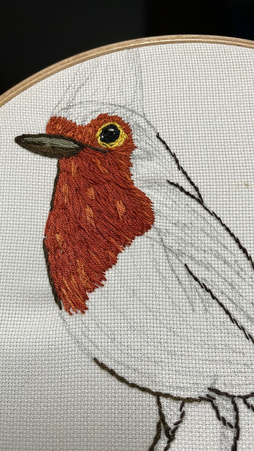 Mon projet du cours : Peindre avec du fil : techniques d’illustration textile 3
