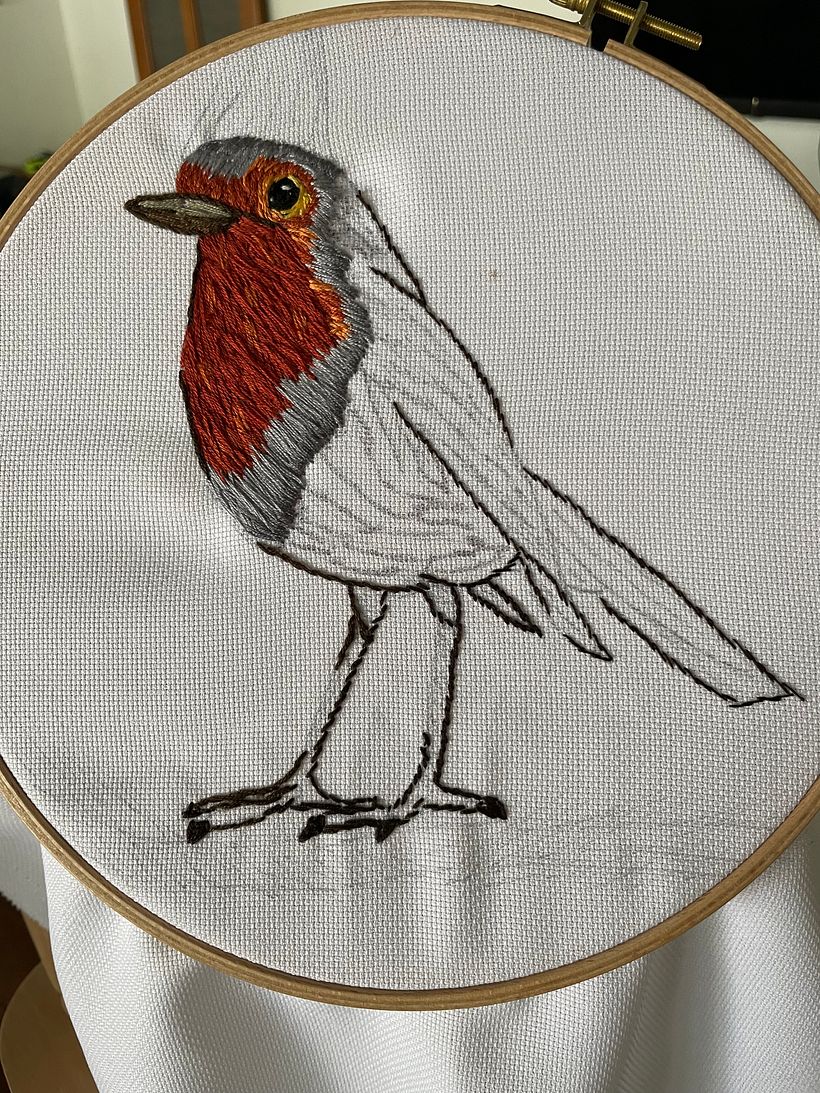 Mon projet du cours : Peindre avec du fil : techniques d’illustration textile 5