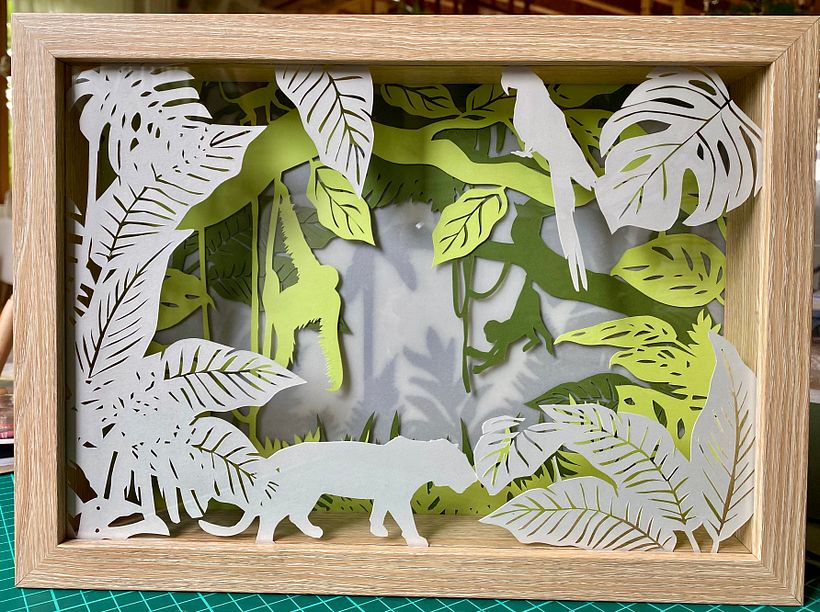 Meu projeto de curso: Papercut: Crie cenas profundas em papel 4