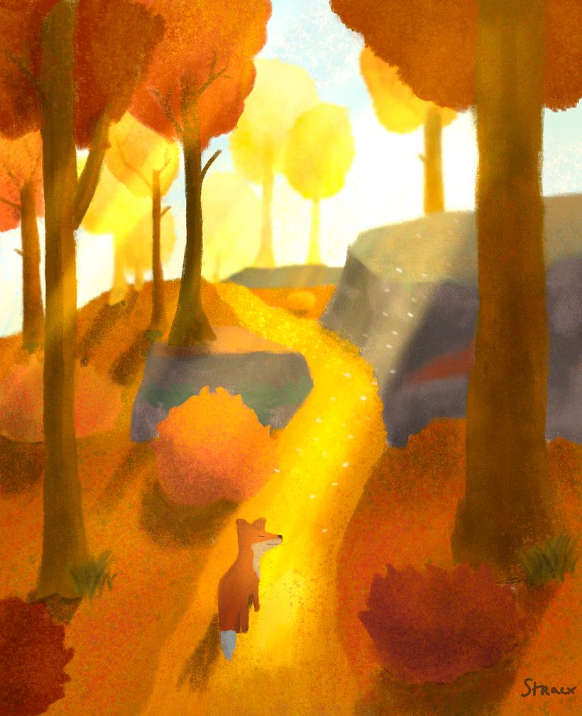 Mon projet du cours : Scènes atmosphériques colorées et lumineuses sur Procreate 7