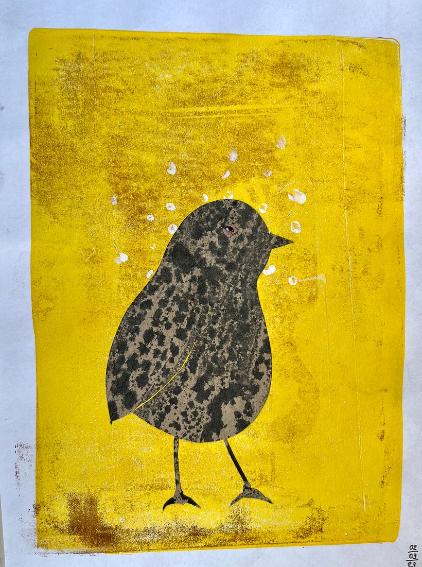 Mon projet du cours : Illustration expérimentale à l'encre de Chine et la peinture acrylique 1