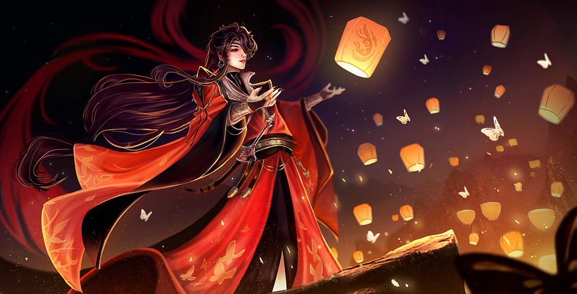 hua cheng fanart  2