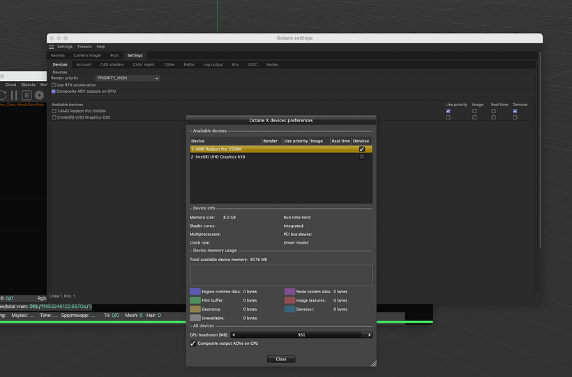 Problemas con Render Octane 1