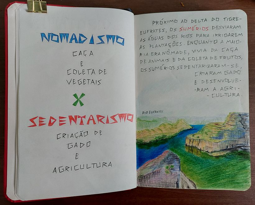 Meu projeto do curso: Diário de viagem ilustrado com técnicas mistas 3